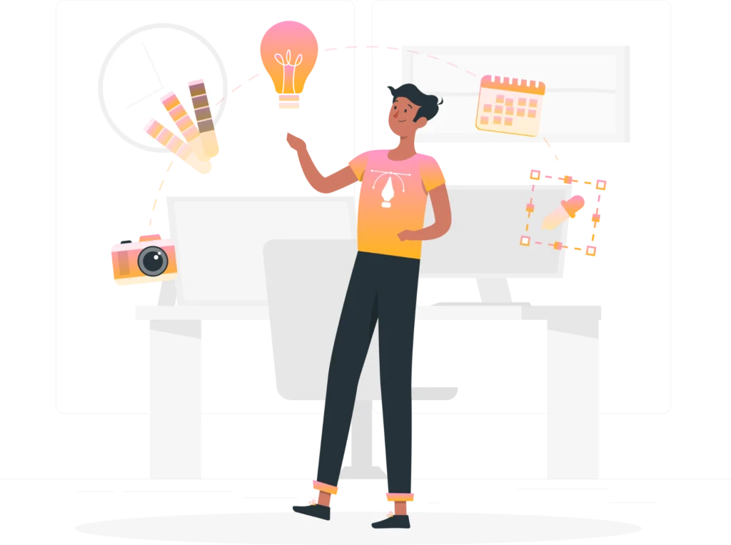 Illustration af design